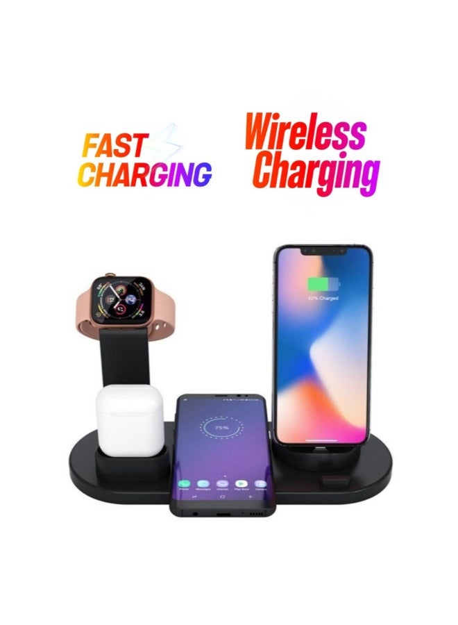 ACLIX 3 in 1 Multi-purpose Mobile Wireless Charging Base for Ear pods Smart Wireless Charger Dock - Image 1